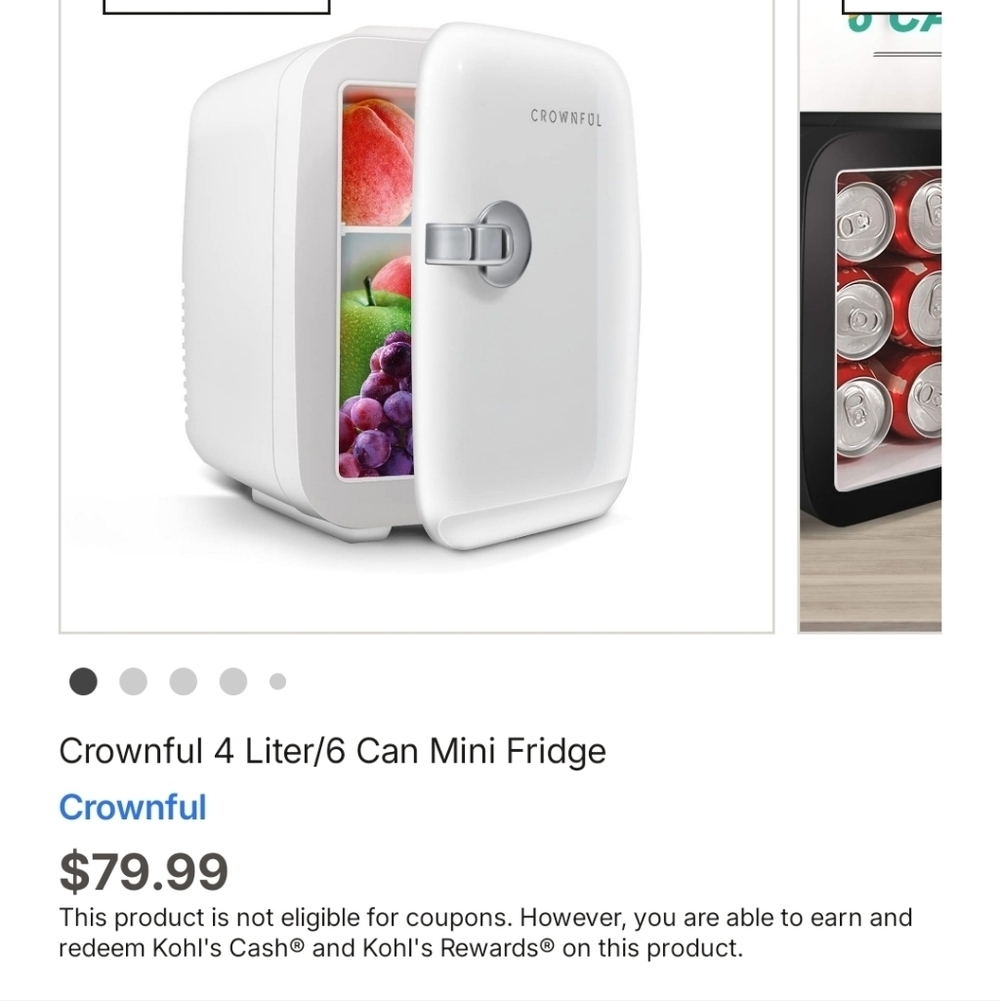 Crownful White Compact Fridge - Picture 7 of 9